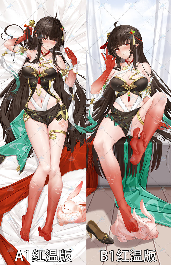 HT023 Original lingsha (honkai: star rail) Dakimakura sexy anime girl body pillow cover pillowcase