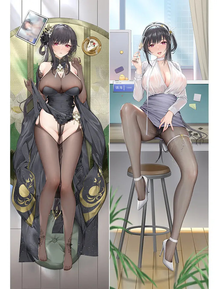 SFYX Original chen hai (vestibule of wonders) (azur lane) Dakimakura body pillow cover pillowcase