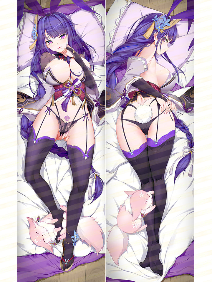 SFYX Original Raiden Shogun Genshin Impact Dakimakura Körperkissenbezug Kissenbezug