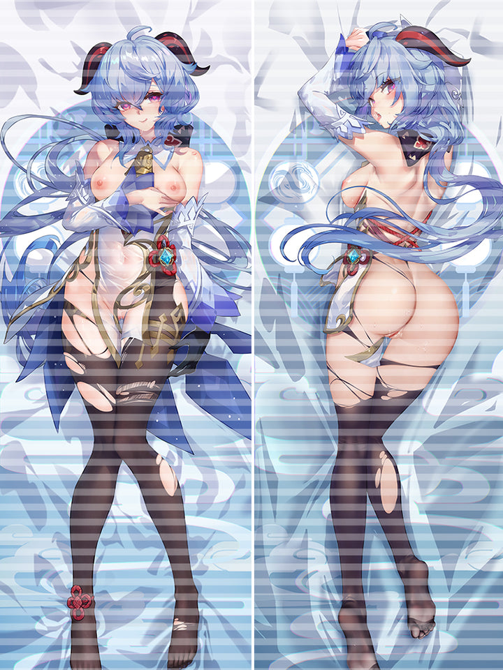 XJ002 Original ganyu genshin impact Dakimakura pillow cover loli body Pillowcase