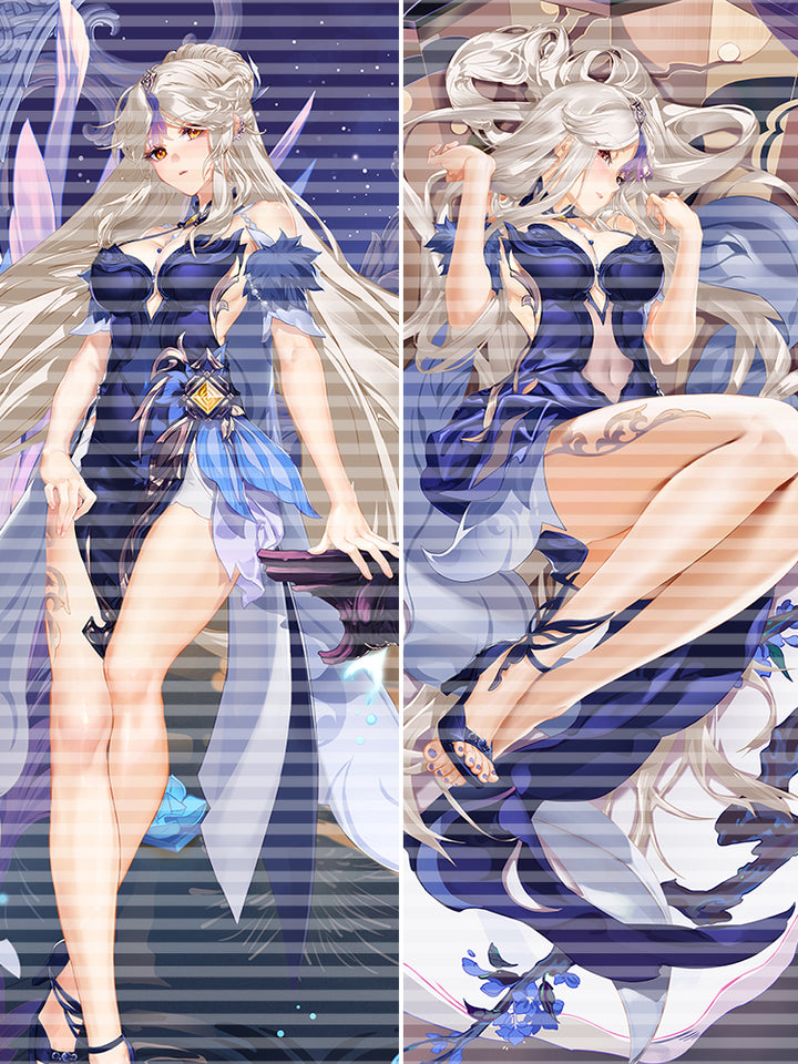 XJ009 Original ningguang (orchid's evening gown) (genshin impact) Dakimakura body pillow cover pillowcase