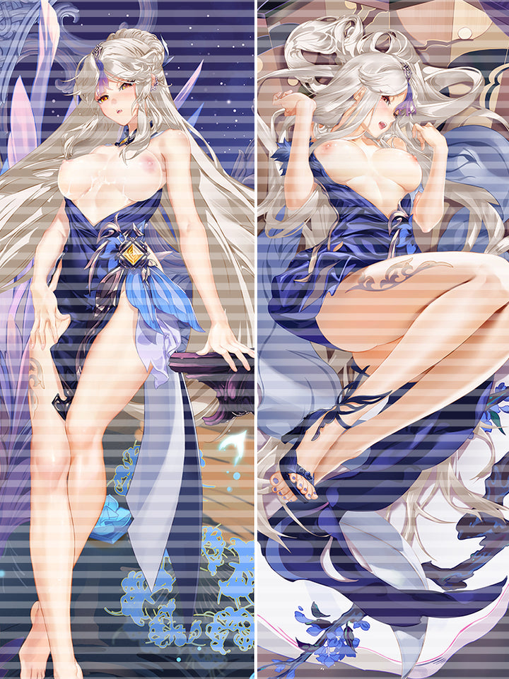 XJ009 Original ningguang (orchid's evening gown) (genshin impact) Dakimakura body pillow cover pillowcase